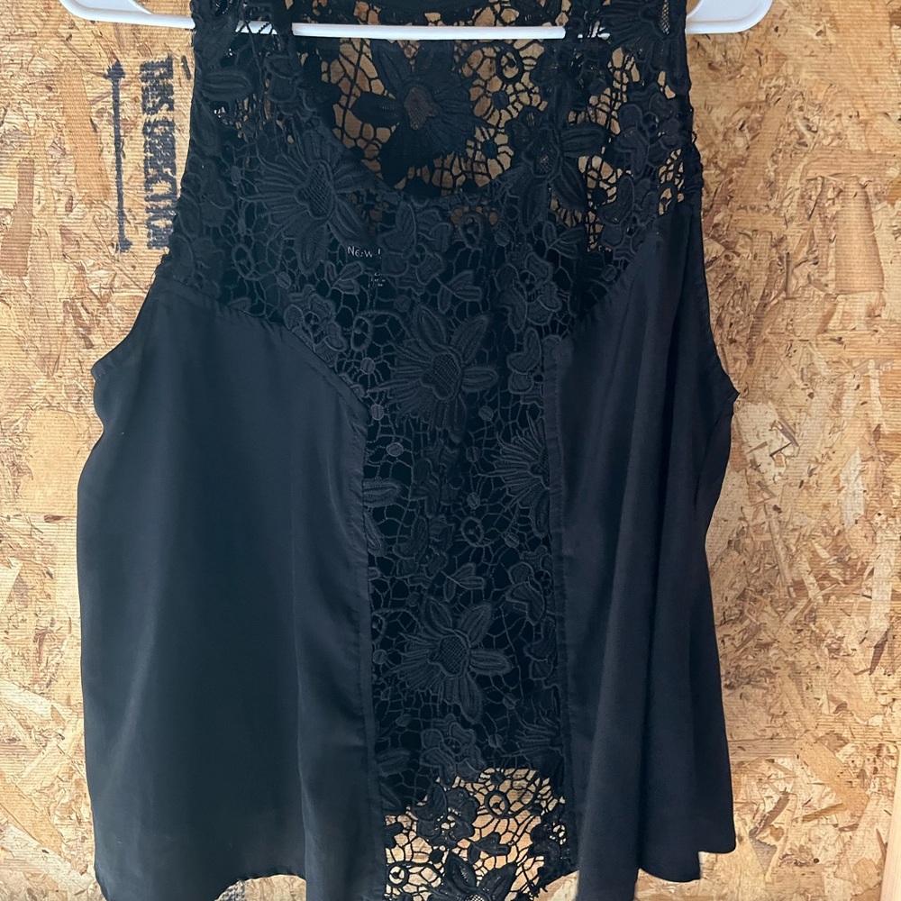 Elegant Black Lace Top
